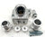 K20 K24 K Series Direct Water Pump Mount V2 Swivel Neck Thermostat Housing 16AN - JackSpania Racing