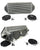 Backdoor Front Mount Intercooler Dual 3" Tucked Full Size Radiator Combo 16AN