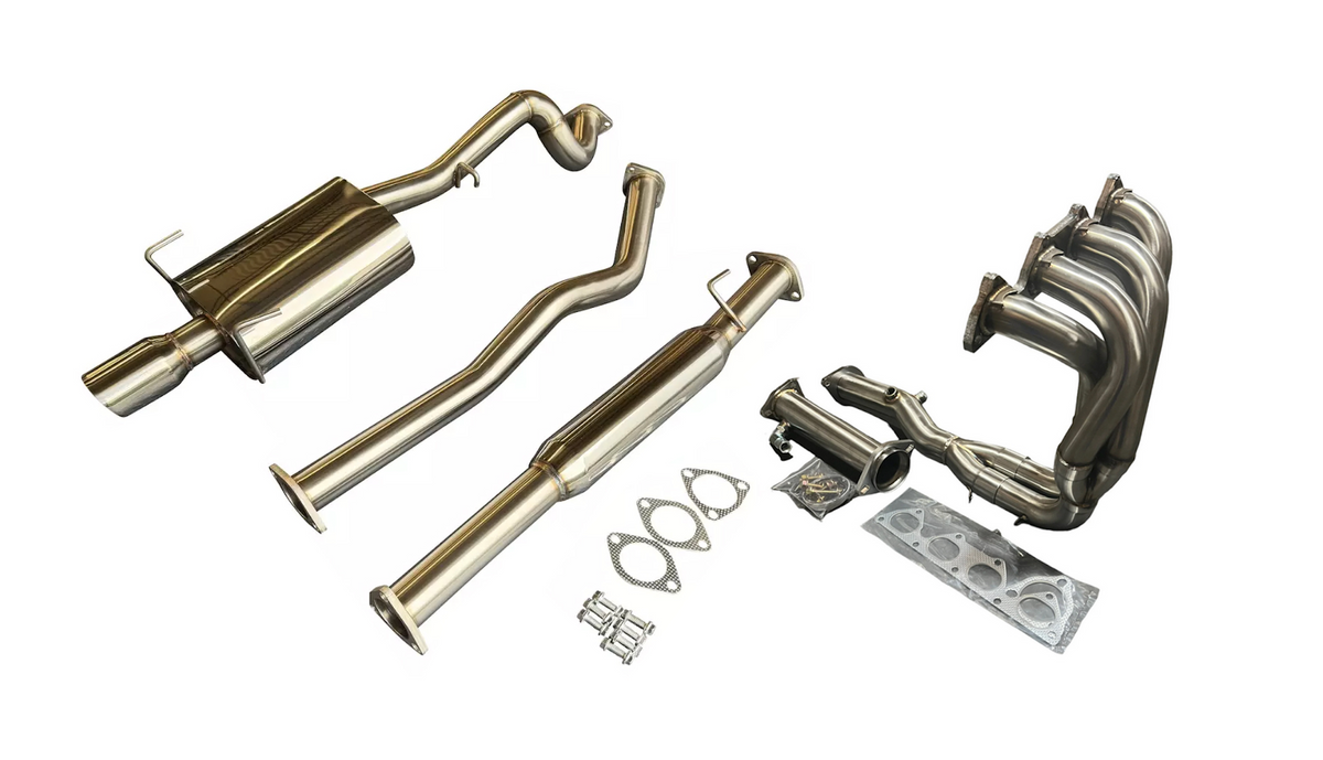 CRV RD1 TA Header Catback Muffler Exhaust 1997-2001 B Series B16 B18 B20  Stainless Steel 2.5