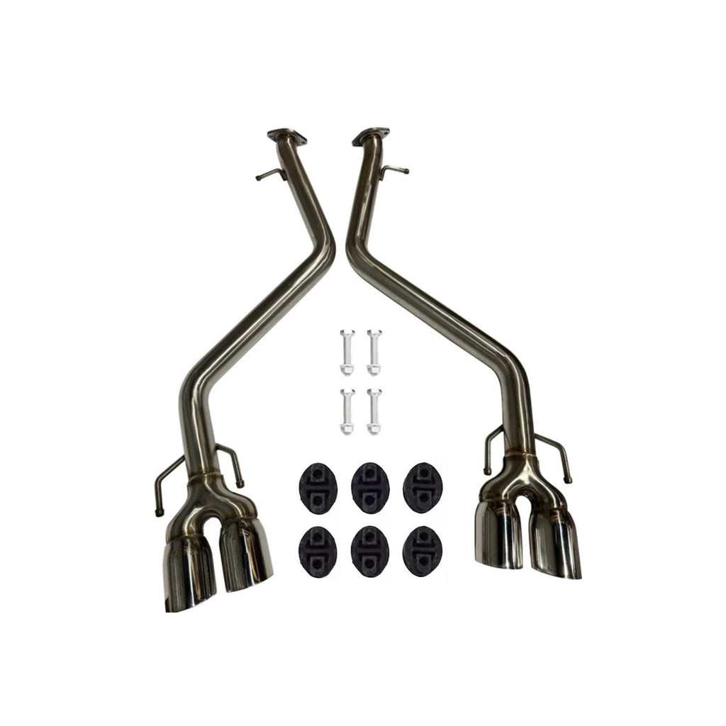 For 17-20 Lexus IS200t IS300 IS350 Muffler Delete Axle Back Quad Tips Exhaust