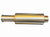 Brushed Rolled Tip Muffler Stainless Steel Universal Inlet 3" Outlet Spoon Style