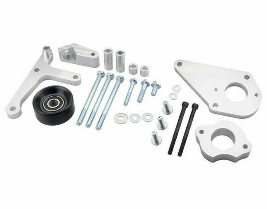 Low Mount Alternator Power Steering Pump Bracket For LS1 Camaro LSX LS6 Truck LS - Jack Spania Racing
