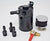 Billet Aluminum Baffled Oil Catch Can Reservoir Tank Racing 2-Port Catchcan USA - Jack Spania Racing
