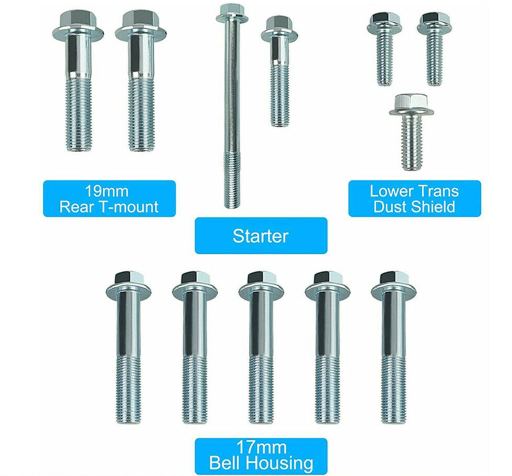 Honda Acura B Series Transmission Bolt Kit B16 B18 B20 5spd Civic EG EK Si 1.8L - Jack Spania Racing