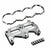 B Series Engine Block Girdle block Guard Combo For Honda Civic Vtec B16 B18 B18C - Jack Spania Racing