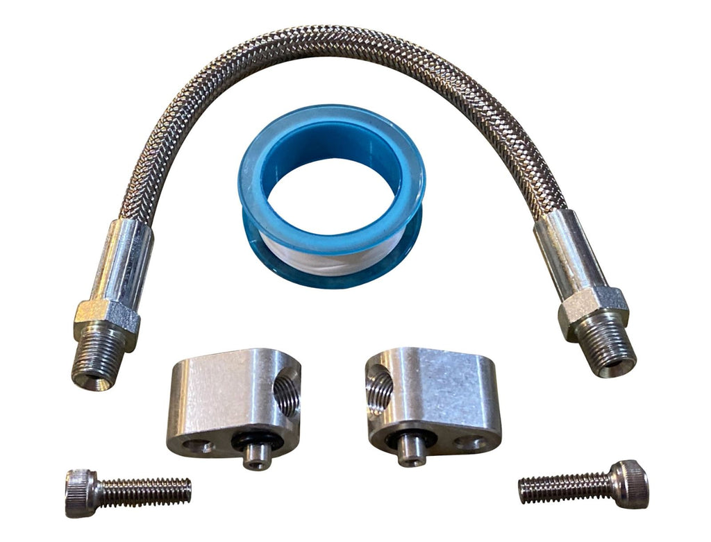 LS Engine 3 Bolt DBC DBW Gen 3 Throttle Body Bypass Steel Braided Hose Coolant - Jack Spania Racing