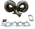 D Series AC PS Compatible T3 Turbo Manifold GSR D15 D16 For Civic EG EK DC2 44mm - Jack Spania Racing