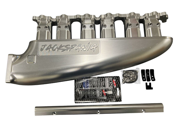Fully Billet 2JZ GTE Intake Manifold 12 Injector Fuel Rail Throttle Body TB USA