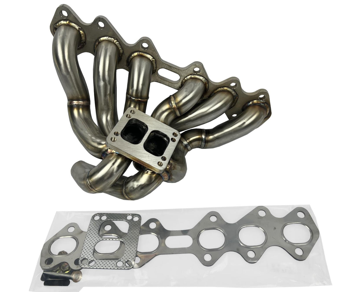 Equal Length Top Mount T3 T4 Turbo Manifold IS300 SC300 1JZ GTE