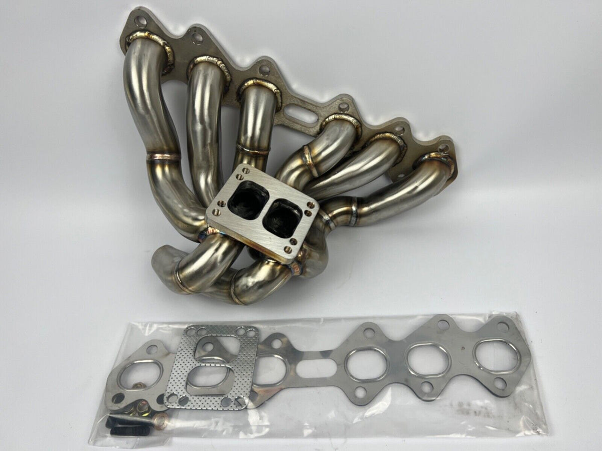 【希少】PILOT Erite 初期 18K MANIFOLD 他 3本 Equal Length Top Mount T3 T4 Turbo Manifold IS300 | JackSpania Racing