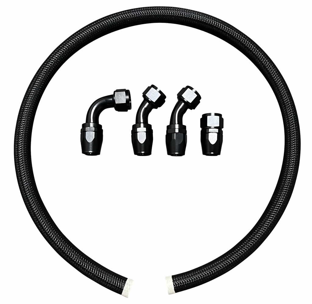 Racing Tucked Coolant Radiator -16 AN Hose and Fitting Kit K B H D F J Series US - JackSpania Racing
