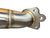 High-flow performance downpipe for 2013–2017 Honda Accord K24 9th Gen 2.4L engine by JackSpania Racing, showing polished metal and piping