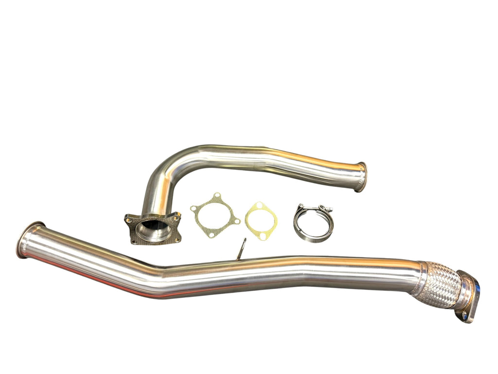 Subaru WRX FA20 high flow downpipe with resonated catted J-pipe for 2015-2021 6MT models by JackSpania Racing