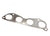 Stainless steel Honda Acura exhaust manifold gasket from JackSpania Racing, featuring dual 304 stainless steel construction.