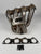 JackSpania Racing B Series turbo manifold for B16, B18, B20 with T3/T4 flange, compatible with Precision PTE Vband, exhaust parts.
