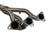 BMW E46 M3 3 Series S54 3.2L exhaust manifold header by JackSpania Racing, showing the metal construction and flange details.