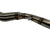BMW E46 M3 3 Series S54 3.2L exhaust manifold header from JackSpania Racing, showing polished metal construction and mounting points.