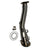 JackSpania Racing Race Downpipe with Cat Simulator for Lexus IS200T, IS300, RC200T 2.0T I4 engine, 2015-2021 model