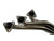 BMW E46 M3 3 Series S54 3.2L exhaust manifold header by JackSpania Racing, showing shiny metal construction and bolt connections.