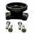 CNC billet aluminum BOV adapter flange for SSQV and TiAL blow off valves, compatible with BV50 50mm valves, no welding required.