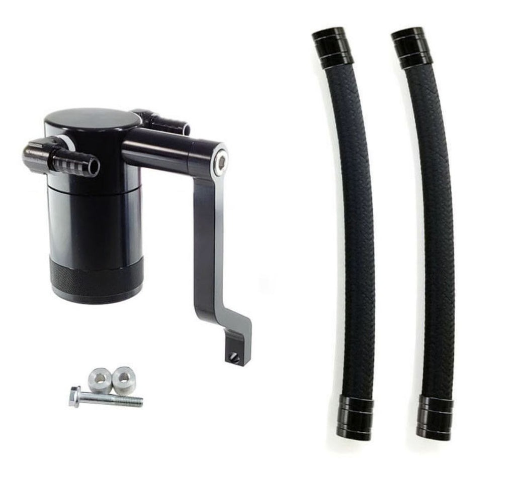 Jack Spania Racing catch can for Chrysler 300 Hemi, Charger, Challenger engine parts, 5.7L to 6.4L SRT models, vehicle engine upgrade