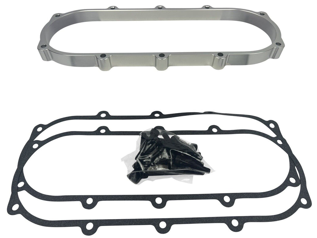 JackSpania Racing billet 0.5L plenum spacer plate for Skunk2 Ultra Street intake manifold, engine part for improved airflow.