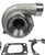 Jack Spania Racing GT3584RS billet wheel turbocharger for engine performance, showing the turbocharger with polished metal components.