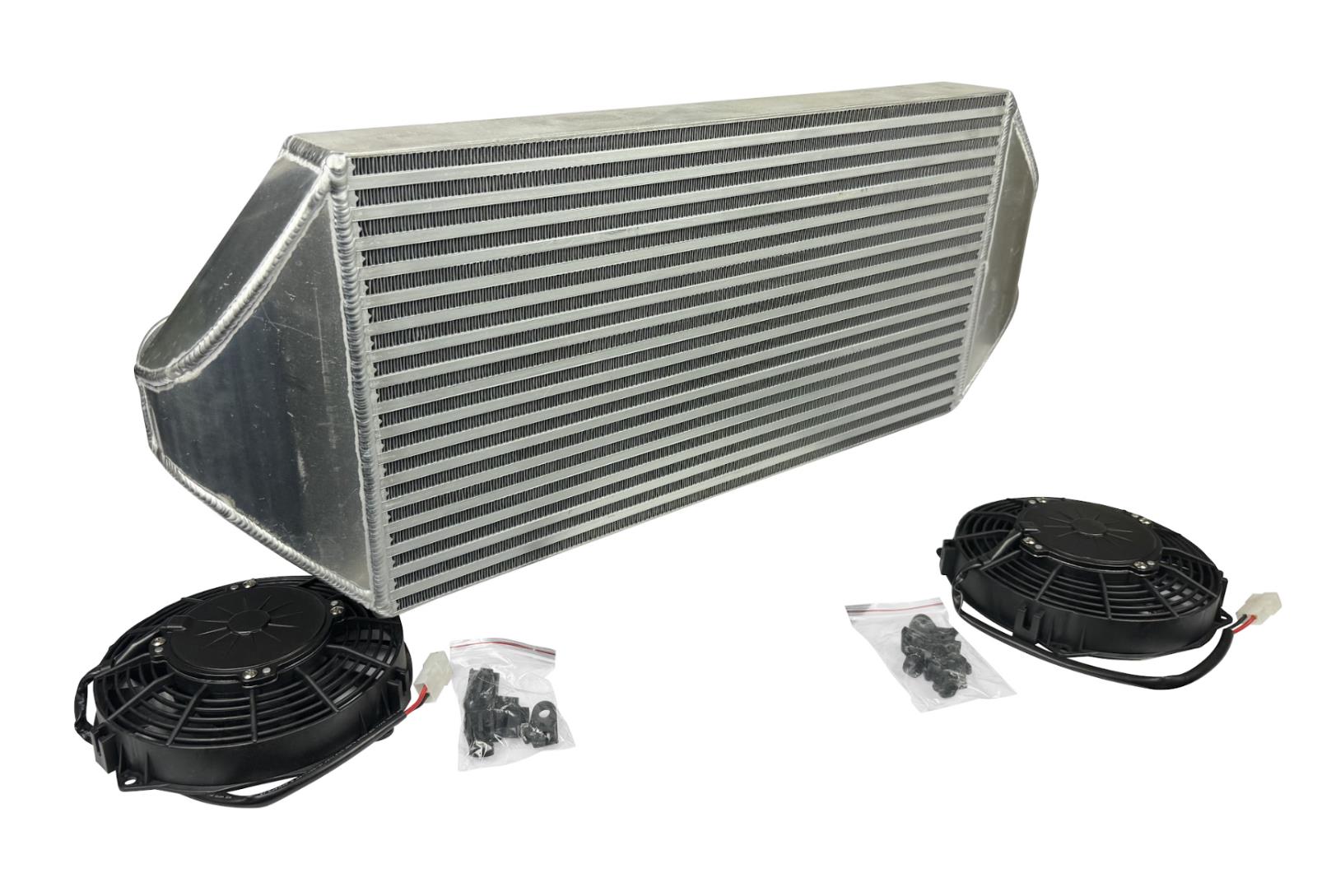 External Radiator Combo Backdoor Front Mount Intercooler Dual 3