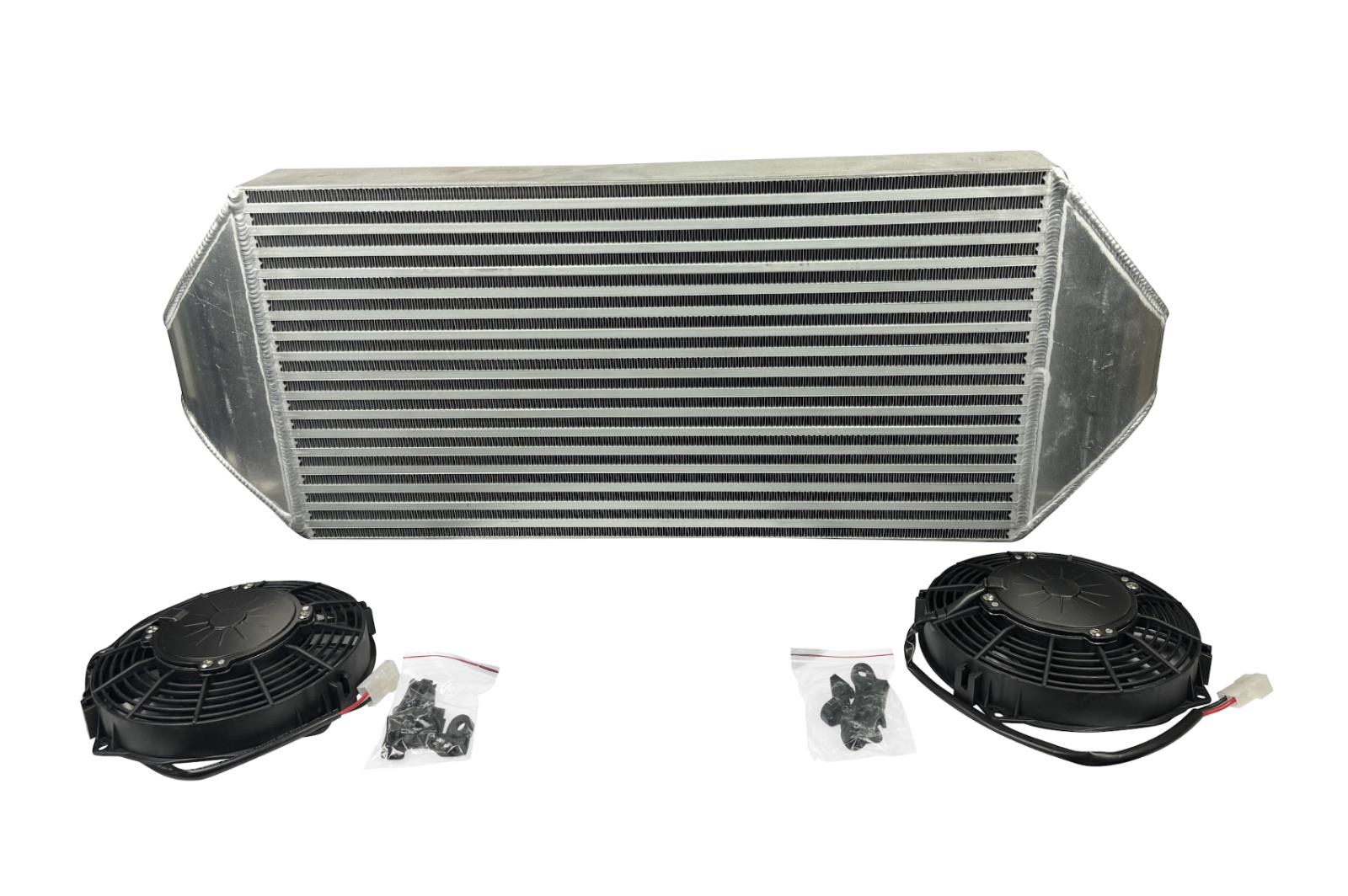 Backdoor Front Mount Intercooler Dual 3" Tucked Full Size Radiator Com ...