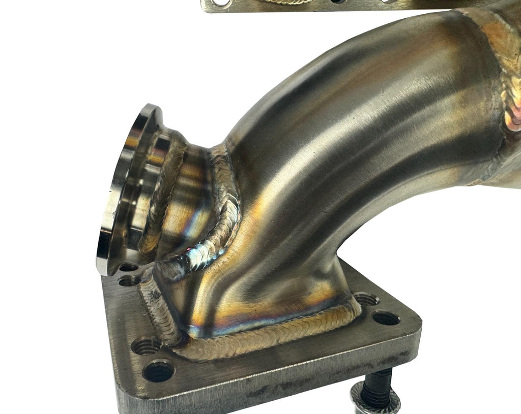 BMW E46 E36 E39 Tubular Top Mount Turbo Manifold T3 T4 Flange 44mm ...