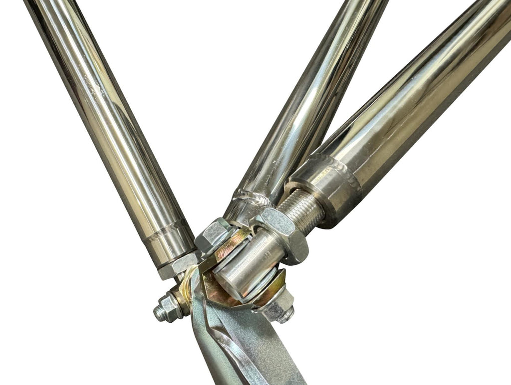 Polished Tubular Multipoint Crossbar XBar For Honda Civic EG EG6 1992