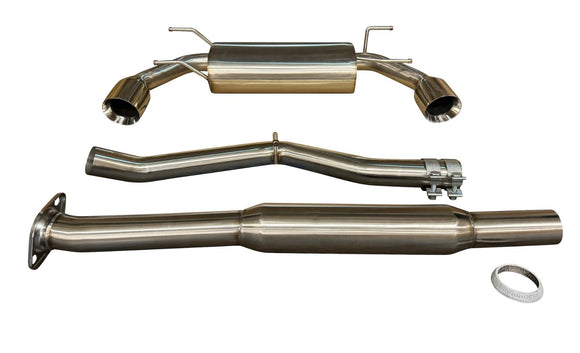 Catback Exhaust For 2022-2024 Subaru BRZ Toyota GR86 2.4L Resonated Muffler Dual