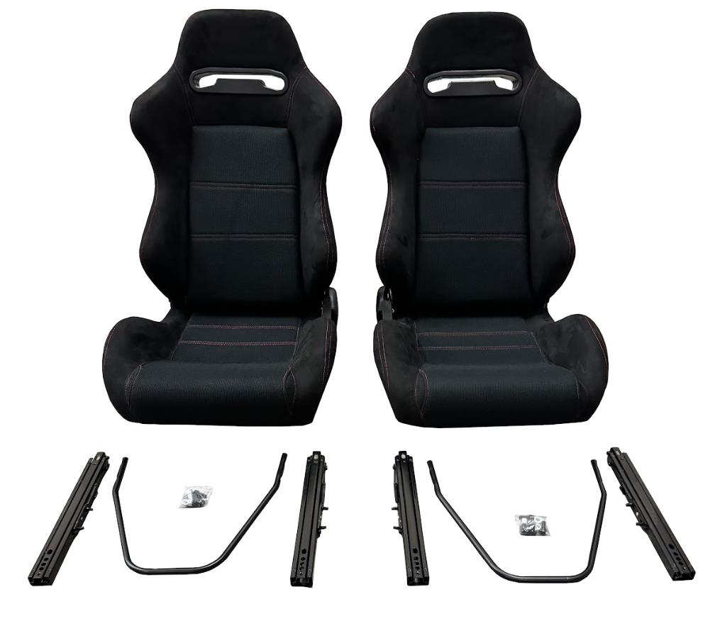 Reclinable Slider Seats For Recaro SR3 Style Civic Integra DC2 EK9 EK EG ITR CTR