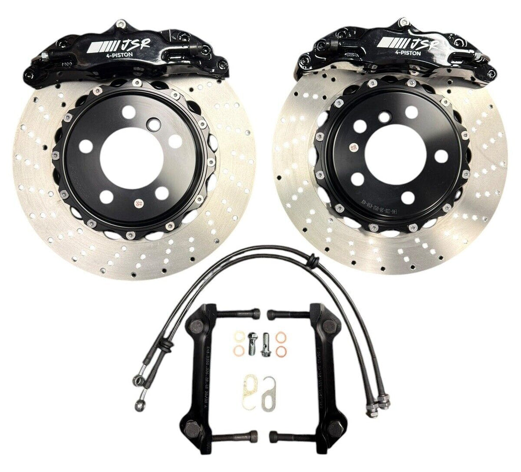 Big Brake Kit 2 Piece Drilled Rotor Caliper For BMW E46 M3 4 Piston 2001-2006