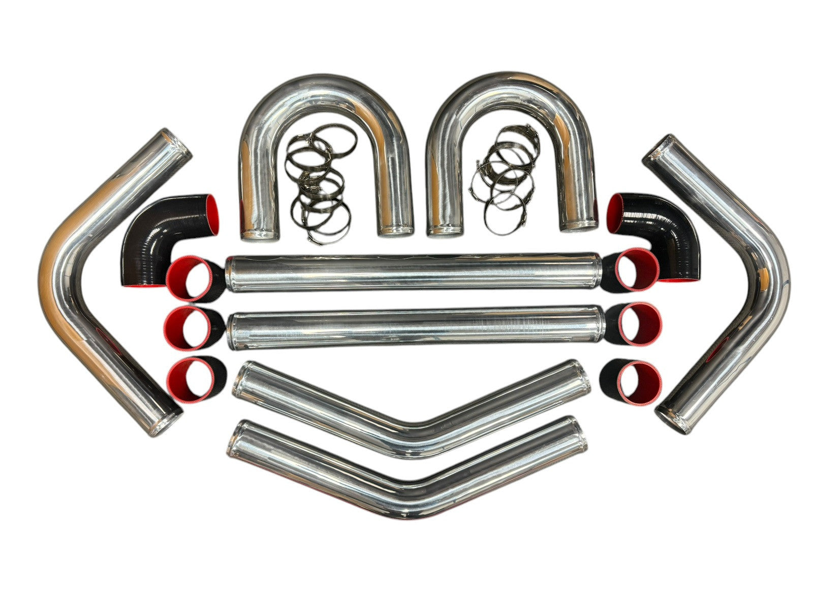 Kit Thik Universal Aluminum Intercooler Piping Kit 2mm Thick Universal Aluminum ...