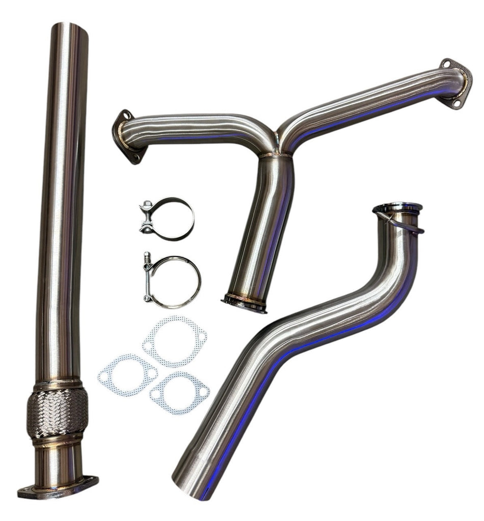 3" Non-Resonated High Flow Exhaust Mid Pipe For Subaru WRX STi 2015-2025+