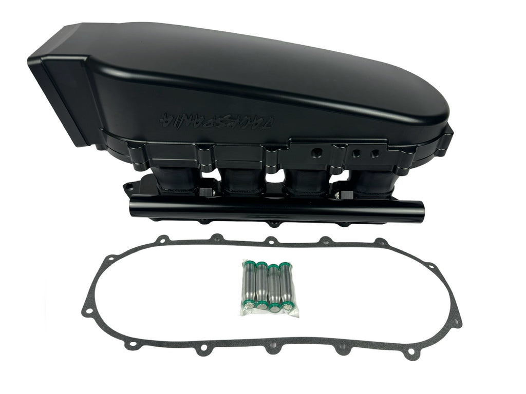 JackSpania Racing billet 90mm ultra side feed intake manifold kit for K-Series, B-Series, H-Series engines with 4 or 8 injectors.