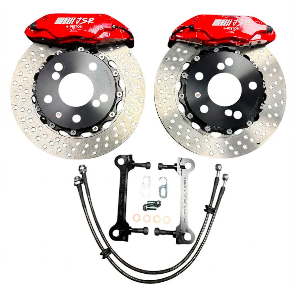 JSR Brake Kit Front 2 Piece Drilled Rotor Caliper For Acura TL