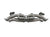 Titanium valved sport exhaust system for Porsche 992 Carrera and Turbo by JackSpania Racing, showing polished exhaust pipes and valves.