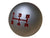Jack Spania Racing 5-speed Type R shift knob for Honda Acura Civic Si, solid OEM M10 x 1.5 interior gear shifter.