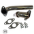 Stainless steel 35mm wastegate dump tube elbow by JackSpania Racing, compatible with TiAL fitment, shown on a clean exhaust part.