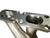 BMW E30, E36, Z3 exhaust header by JackSpania Racing, showing polished metal exhaust manifold with inlet and outlet ports.