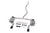 Honda Civic 2016-2021 1.5T sedan JackSpania Racing valved cat-back performance exhaust system showing polished stainless steel pipes
