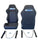 Reclinable Slider Seats For Recaro SR3 Style Civic Integra DC2 EK9 EK EG ITR CTR
