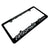 JackSpania Racing license plate cover with racing logo and bold design, made of durable material for car customization.