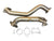 High flow race downpipe for 2006-2015 Honda Civic 1.8L R18A, JackSpania Racing exhaust part with metallic finish and smooth curves.