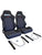 Reclinable Slider Seats For Recaro SR3 Style Civic Integra DC2 EK9 EK EG ITR CTR