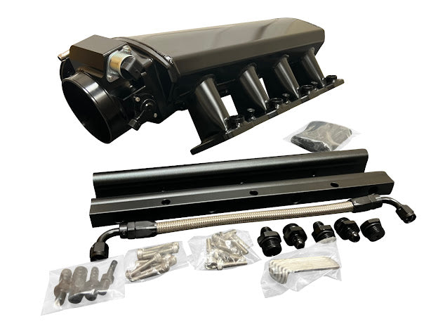 LS Low Profile Metal Fabricated Intake Manifold DBC LS1 LS2 LS6 92mm 1 ...