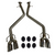 For 17-20 Lexus IS200t IS300 IS350 Muffler Delete Axle Back Quad Tips Exhaust