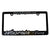 JackSpania Racing license plate cover with engraved logo, black finish, designed for a sleek and sporty appearance.